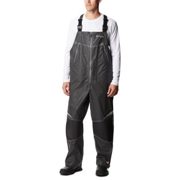 Pánské Kalhoty Columbia PFG Force XII OutDry Extreme Bib Tmavě Šedé ARLEKD209